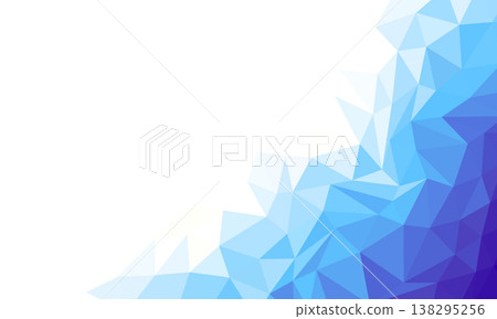 Polygon gradient background/frame (blue) 138295256