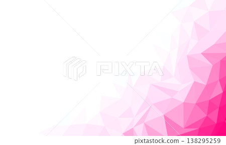 多邊形漸層背景/邊框（粉紅色） 138295259