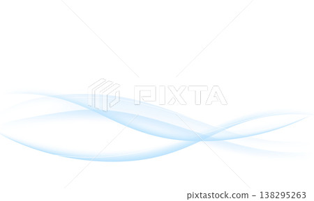 Simple gradient wave material - blue 138295263