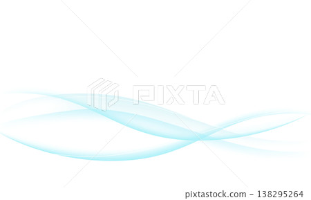 Simple gradient wave material - sky blue 138295264
