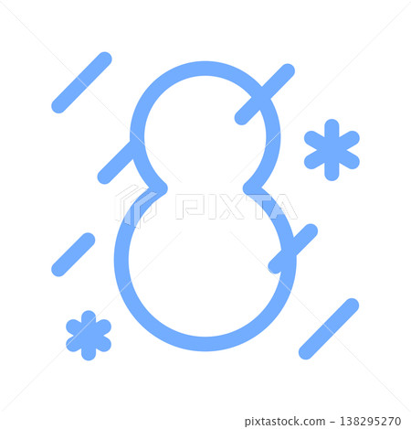 天氣預報包含大雪、暴風雪和雪人圖示。 天氣預報包含大雪、暴風雪和雪人圖示。 138295270