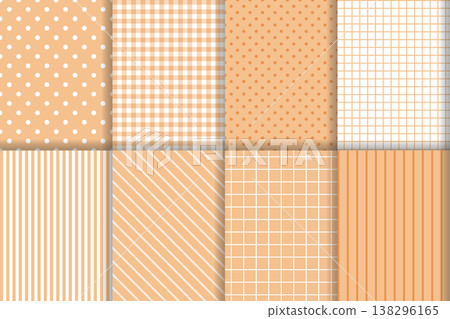 簡約圖案背景套裝 - 橘色 簡約圖案背景套裝 - 橘色 138296165