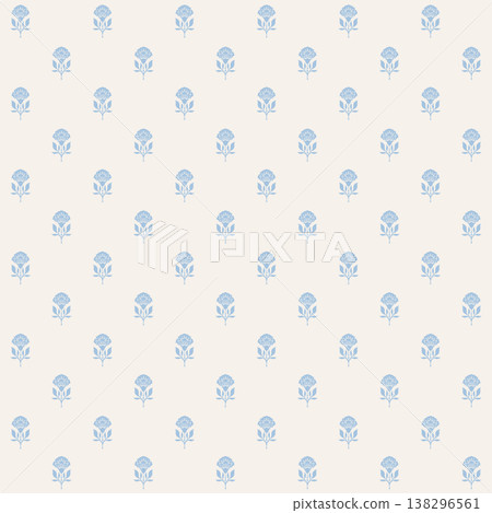Minimalist Spaced Tiny Floral Motif Minimalist Spaced Tiny Floral Motif 138296561