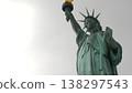 Statue of Liberty on Liberty Island, New York, USA. Cooper monument, patriotic symbol of democracy. 138297543