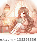 A girl relaxing at home 138298336
