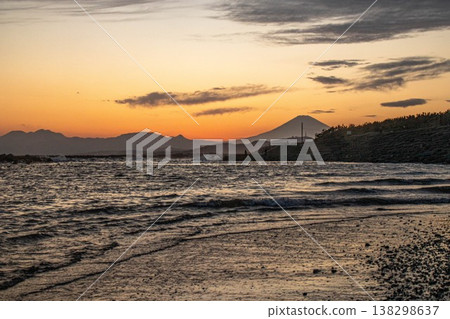 Evening view of the sea in Chigasaki 138298637