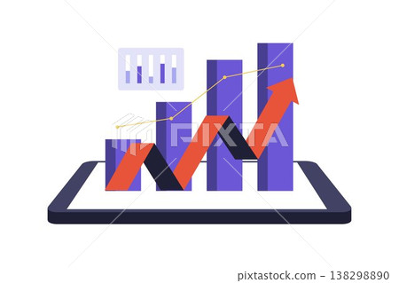 Financial Stock Market Growth Graph on Digital Tablet Financial Stock Market Growth Graph on Digital Tablet 138298890