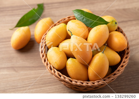 Fresh Marian plum (Mayongchid), Thai tropical fruit in summer season 138299260