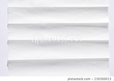 White folded paper texture with horizontal creases for background or abstract design use 138300013