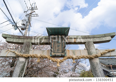 八坂神社鳥居（大阪府高槻市） 138300451