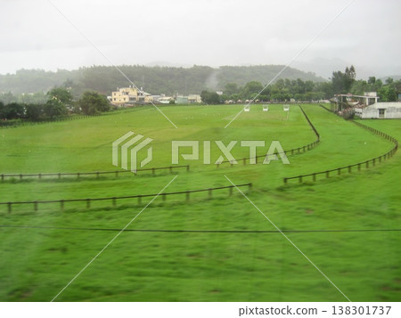 Taiwan Taichung-06.14.2010: Taiwan Historical Scenic Tour: Houli District Houli Dressage Stadium Road in front of Taichung Flower Expo Taiwan Taichung-06.14.2010: Taiwan Historical Scenic Tour: Houli District Houli Dressage Stadium Road in front of Taichung Flower Expo 138301737