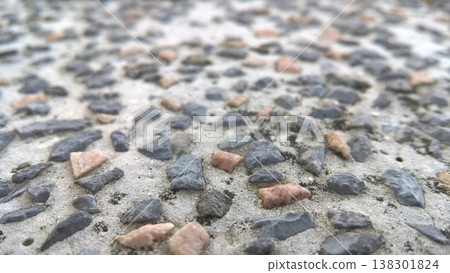 Coarse stone texture gravel concrete surface rough detail Coarse stone texture gravel concrete surface rough detail 138301824