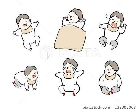 寶寶各種表情插畫套裝 2 138302008