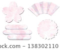 Japanese-style frame inspired by cherry blossoms 138302110