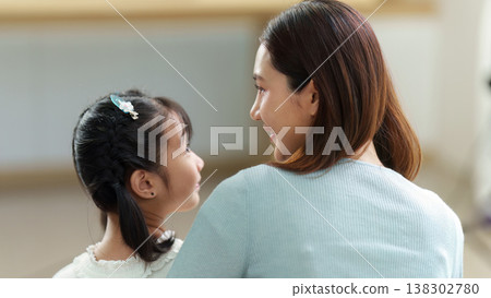 Mother and daughter bonding on Mother's Day at home Mother and daughter bonding on Mother's Day at home 138302780
