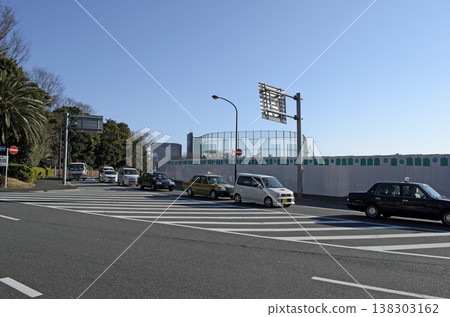 東京明治神宮外苑附近寧靜的街景 138303162