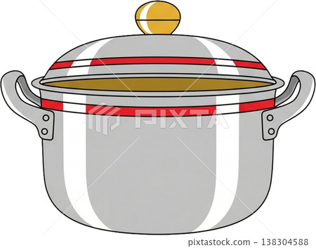 vector illustration of a pot 138304588
