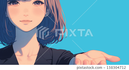 一位年輕商界女性的插圖 一位年輕商界女性的插圖 138304712