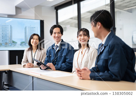 Construction company meeting Construction company meeting 138305002