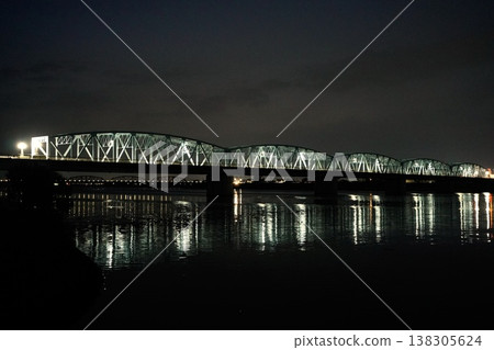 on the riverbed in the morning on the riverbed in the morning 138305624