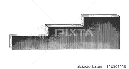 Stepped Platform Growth Progress Concept vector Stepped Platform Growth Progress Concept vector 138305638