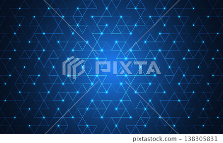 Abstract technology background with a seamless pattern of simple geometric shapes. Stylish vector texture 138305831