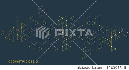 Abstract vector background with a geometric pattern of triangle shapes. Graphic design element Abstract vector background with a geometric pattern of triangle shapes. Graphic design element 138305846