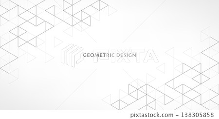 Abstract vector background with a geometric pattern of triangle shapes. Graphic design element  138305858