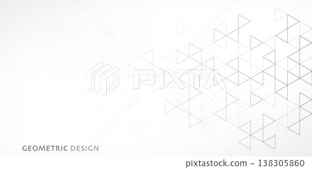 Abstract vector background with a geometric pattern of triangle shapes. Graphic design element  138305860