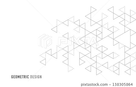 Abstract vector background with a geometric pattern of triangle shapes. Graphic design element Abstract vector background with a geometric pattern of triangle shapes. Graphic design element 138305864