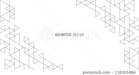Abstract vector background with a geometric pattern of triangle shapes. Graphic design element Abstract vector background with a geometric pattern of triangle shapes. Graphic design element 138305866