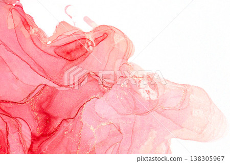 Beautiful and fantastical watercolor background images 138305967