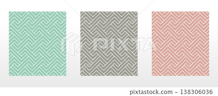 Set of abstract geometric patterns. Seamless vector backgrounds. Colored ornaments Graphic modern patterns Simple lattice graphic design Set of abstract geometric patterns. Seamless vector backgrounds. Colored ornaments Graphic modern patterns Simple lattice graphic design 138306036