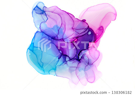 Beautiful and fantastical watercolor background images 138306182