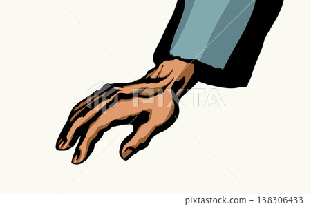 Prayer of blessing and laying on of hands. Vector drawing Prayer of blessing and laying on of hands. Vector drawing 138306433