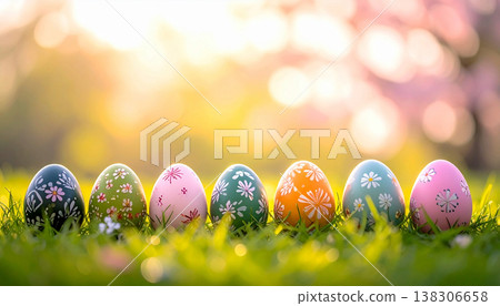 Spring Easter Eggs Spring Easter Eggs 138306658