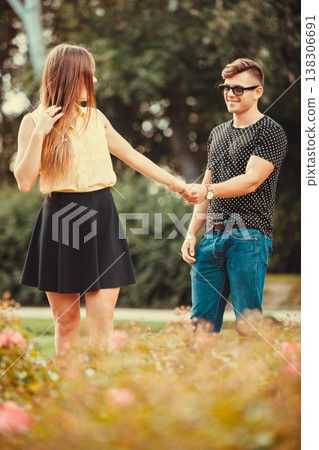 Youthful couple spending time together. 138306691