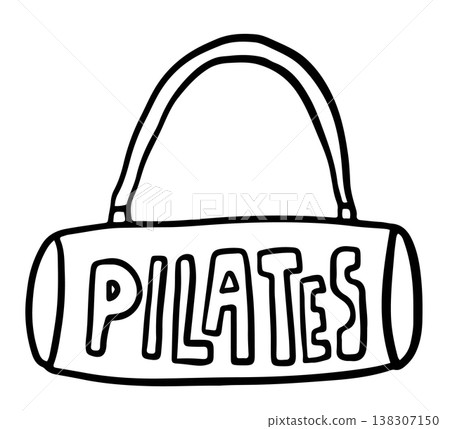 Hand drawn pilates bag outline for kid colouring book, exercise, sport, people, diet, workout, activity, healthy lifestyle, hobbies, leisure, gym, department store, online shopping, fashion, accessory Hand drawn pilates bag outline for kid colouring book, exercise, sport, people, diet, workout, activity, healthy lifestyle, hobbies, leisure, gym, department store, online shopping, fashion, accessory 138307150