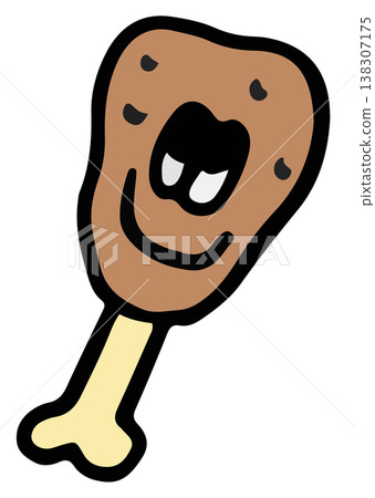 Hand drawn happy fried chicken for cartoon, comic, fast food, cook book, restaurant, cafe, menu, recipe, toy, department store, food zone, lunch, dinner, ingredients, cuisine, quick meal, supermarket Hand drawn happy fried chicken for cartoon, comic, fast food, cook book, restaurant, cafe, menu, recipe, toy, department store, food zone, lunch, dinner, ingredients, cuisine, quick meal, supermarket 138307175