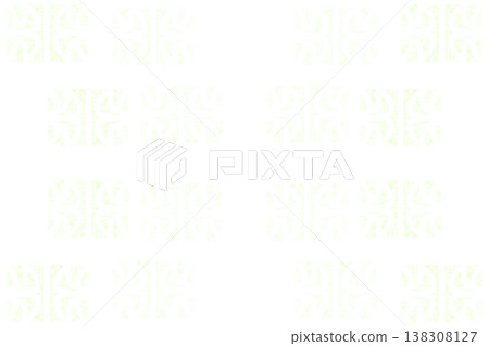 Abstract green ornate decoration on dark Abstract green ornate decoration on dark 138308127