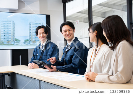 Construction company meeting Construction company meeting 138309586