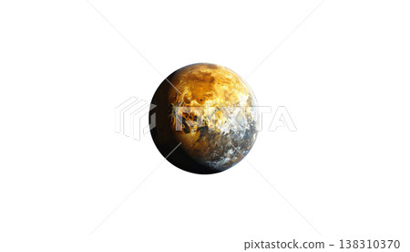 Illustration of a planet-like sphere, icon. Illustration of a planet-like sphere, icon. 138310370