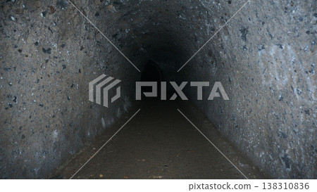 Old underground tunnel, underground pedestrian crossing. Old underground tunnel, underground pedestrian crossing. 138310836