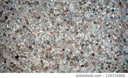 pebble stone texture background, soft stone surface. pebble stone texture background, soft stone surface. 138310866