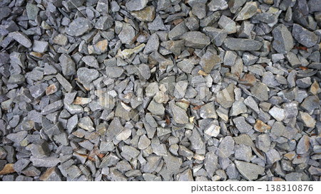 Gravel texture background for interior exterior decoration and industrial construction concept design. 138310876