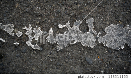 Asphalt texture with cracks and scratches. Abstract background for design. Asphalt texture with cracks and scratches. Abstract background for design. 138311163