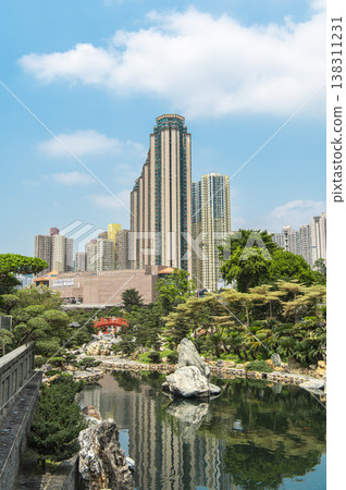 Minami Ren'en Pond, a park surrounded by skyscrapers 138311231