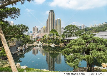 Minami Ren'en Pond, a park surrounded by skyscrapers 138311258