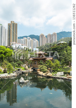 Minami Ren'en Pond, a park surrounded by skyscrapers 138311262