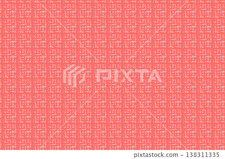 Coral red geometric seamless pattern background Coral red geometric seamless pattern background 138311335